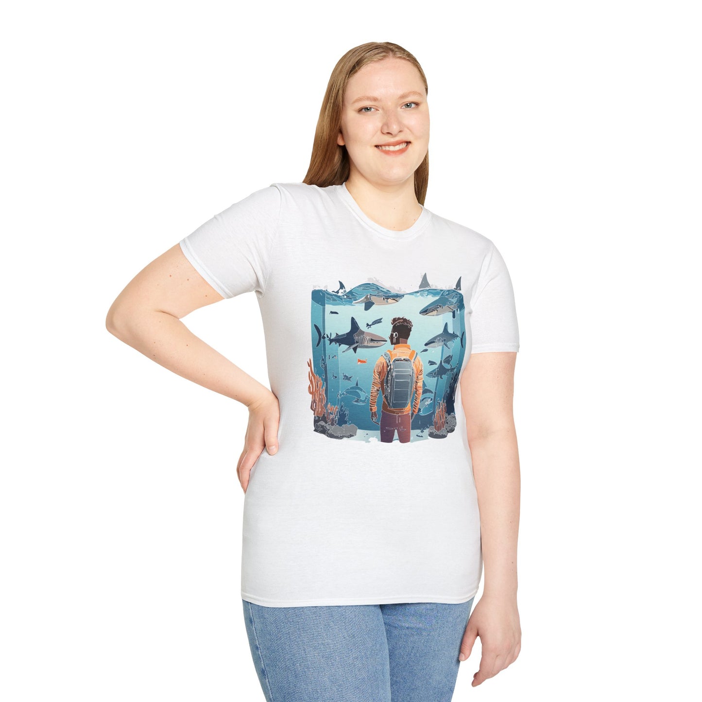 Ocean Tee Shirt, Ocean Shirt, Shirt with Ocean, U boat Tees, Shirt with U-Boat