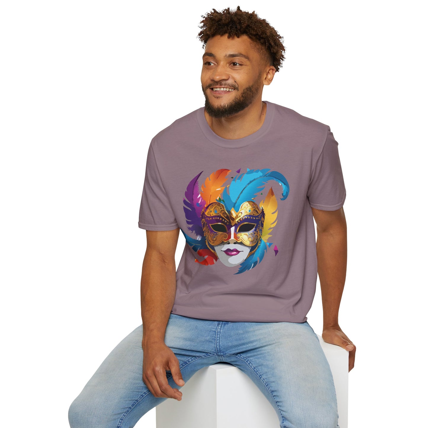 Mask Tee Shirt, Mask Shirt, Shirt with Mask, Masquerade Tees