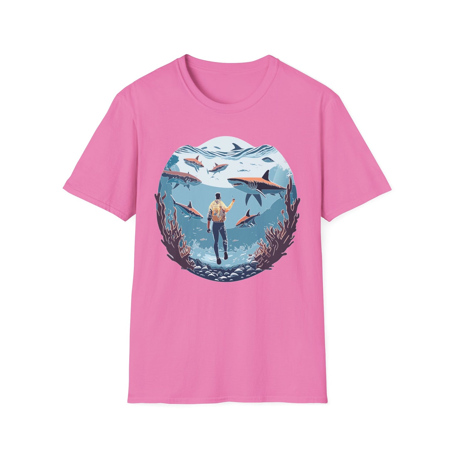 Ocean Tee Shirt, Ocean Shirt, Shirt with Ocean, U boat Tees, Shirt with U-Boat