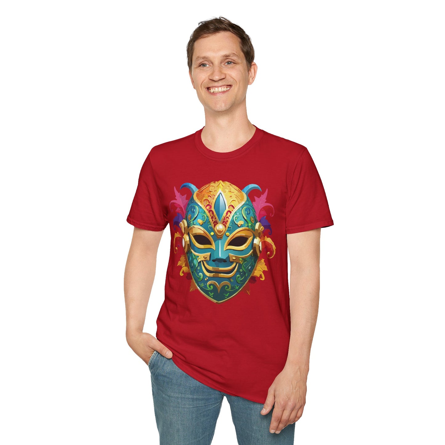 Mask Tee Shirt, Mask Shirt, Shirt with Mask, Masquerade Tees