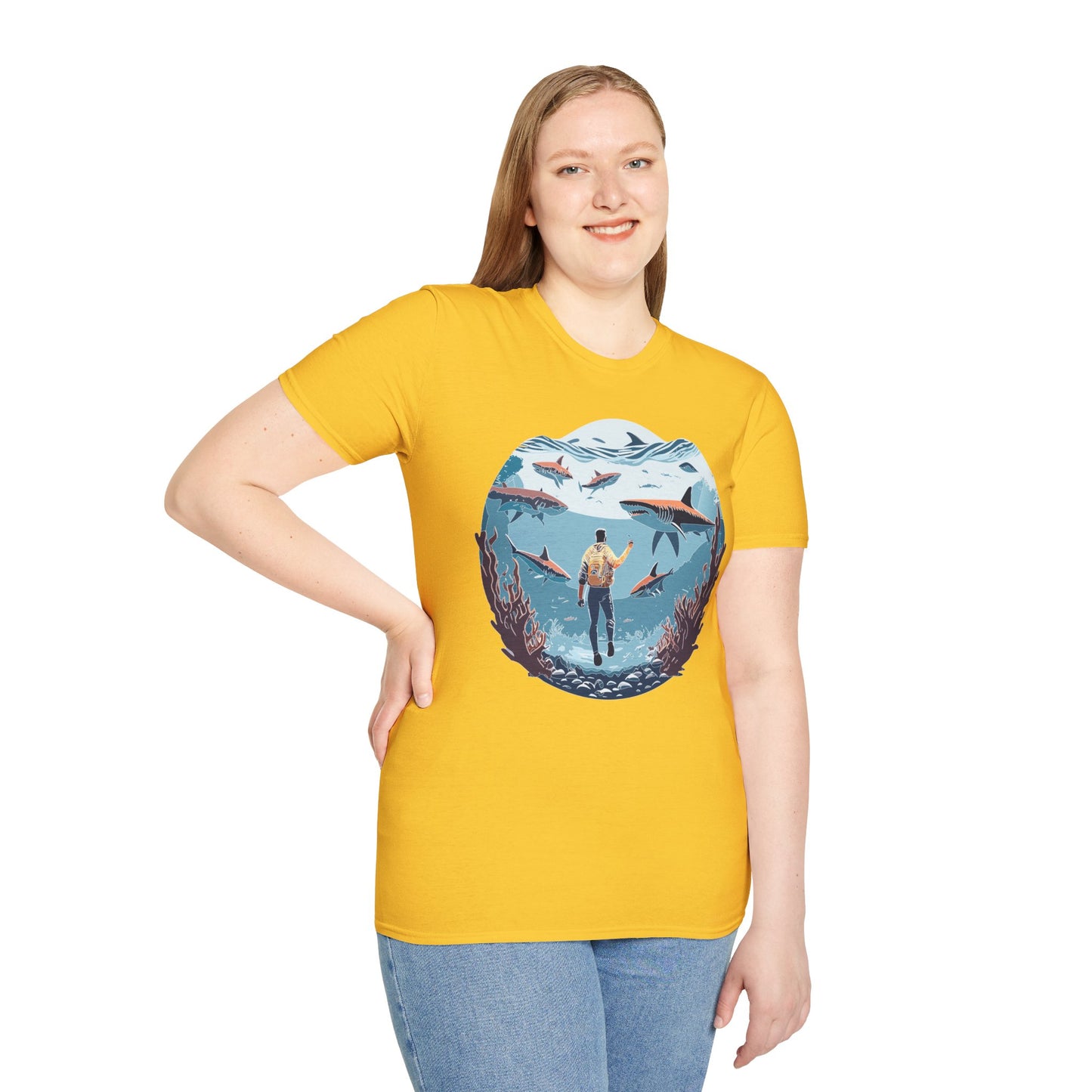 Ocean Tee Shirt, Ocean Shirt, Shirt with Ocean, U boat Tees, Shirt with U-Boat
