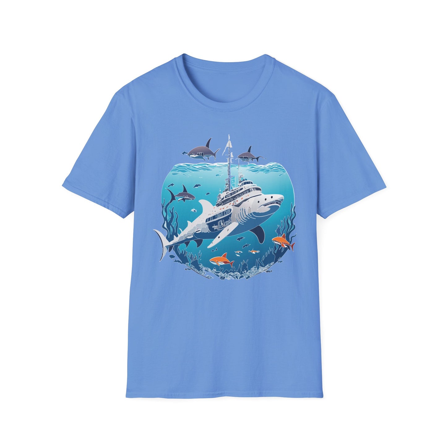 Ocean Tee Shirt, Ocean Shirt, Shirt with Ocean, U boat Tees, Shirt with U-Boat