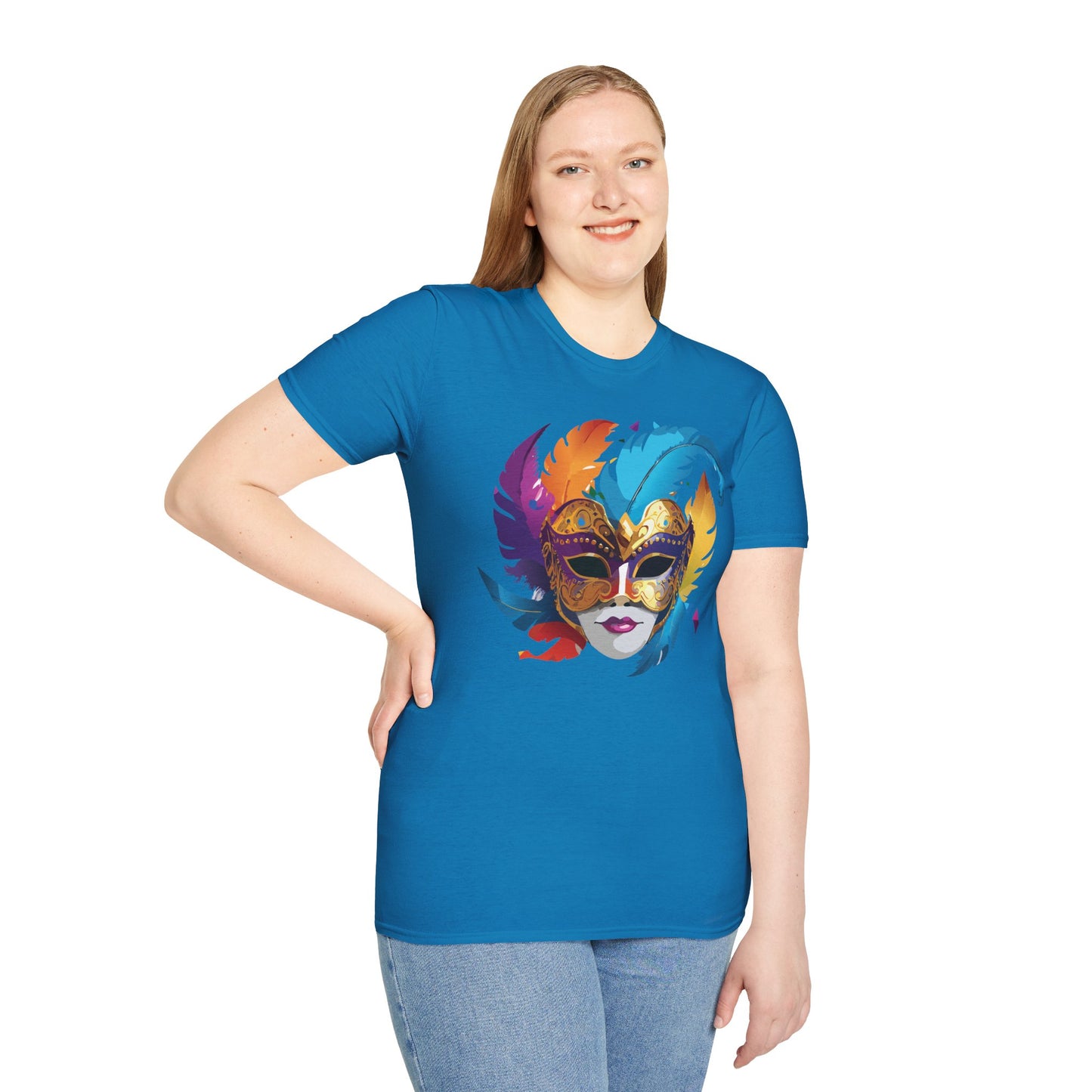 Mask Tee Shirt, Mask Shirt, Shirt with Mask, Masquerade Tees