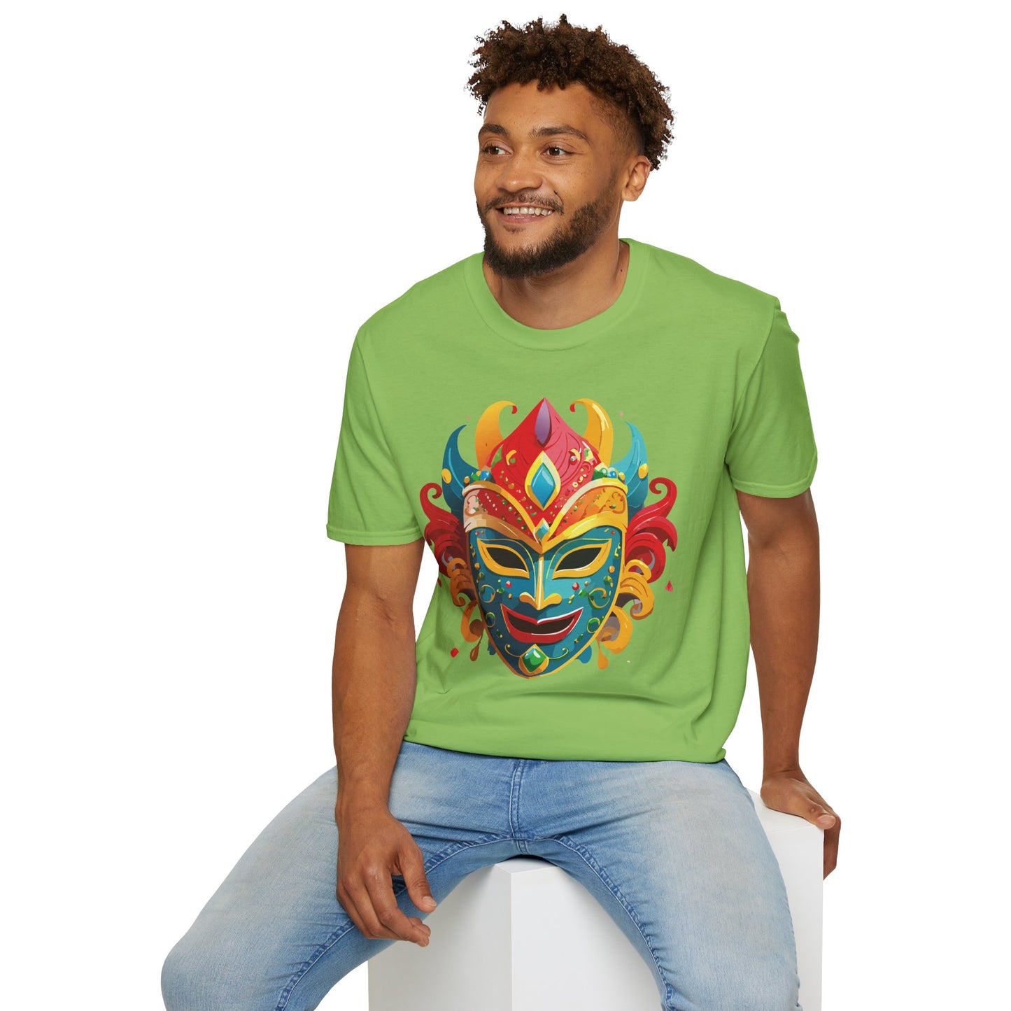 Mask Tee Shirt, Mask Shirt, Shirt with Mask, Masquerade Tees