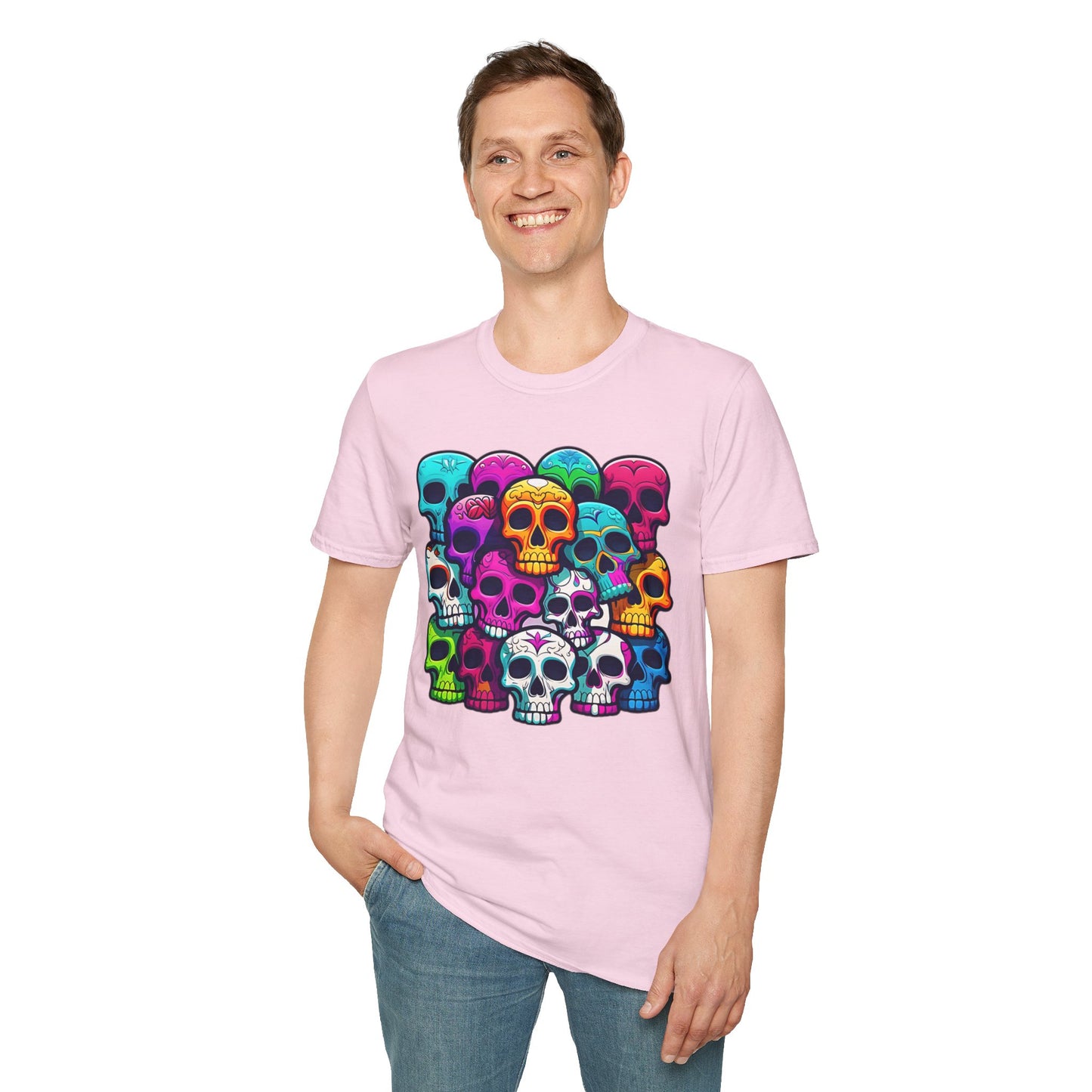 Skull Tee Shirt, Skeleton Shirt, Shirt with Skull, Shirt with Skeleton