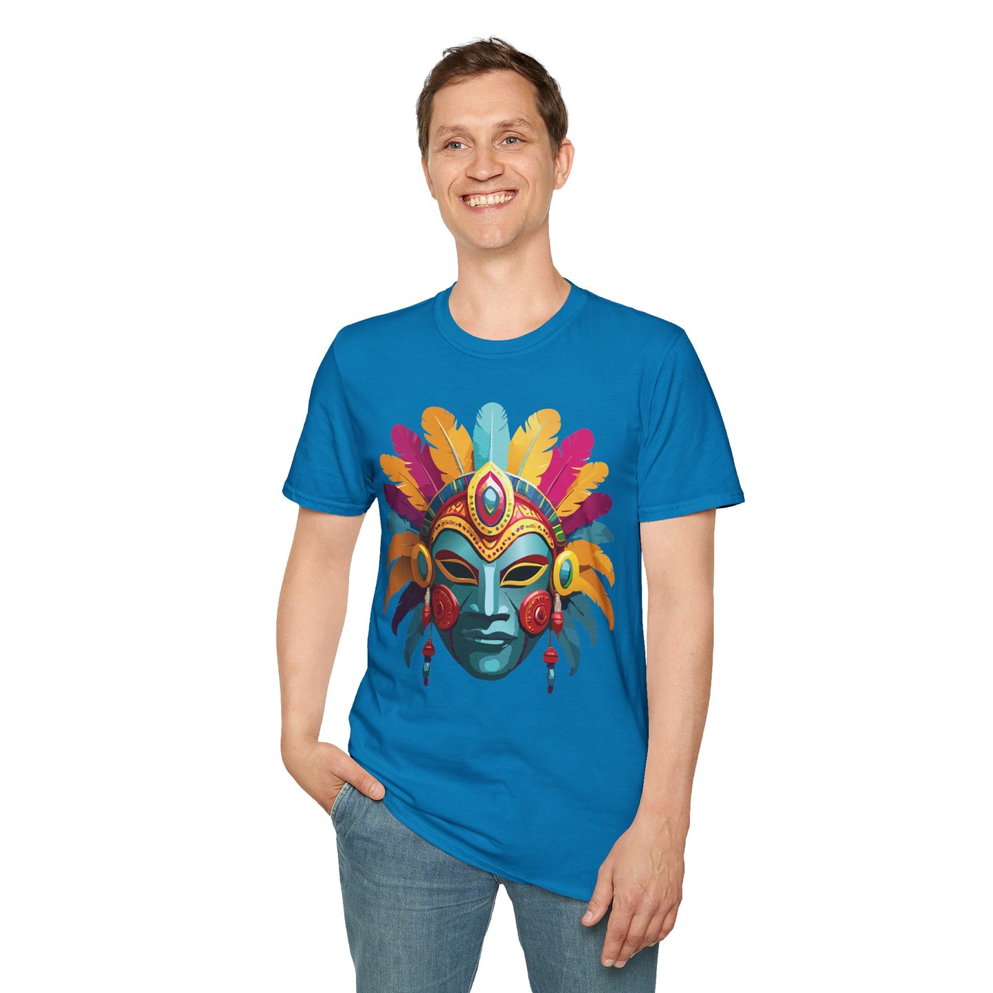 Mask Tee Shirt, Mask Shirt, Shirt with Mask, Masquerade Tees