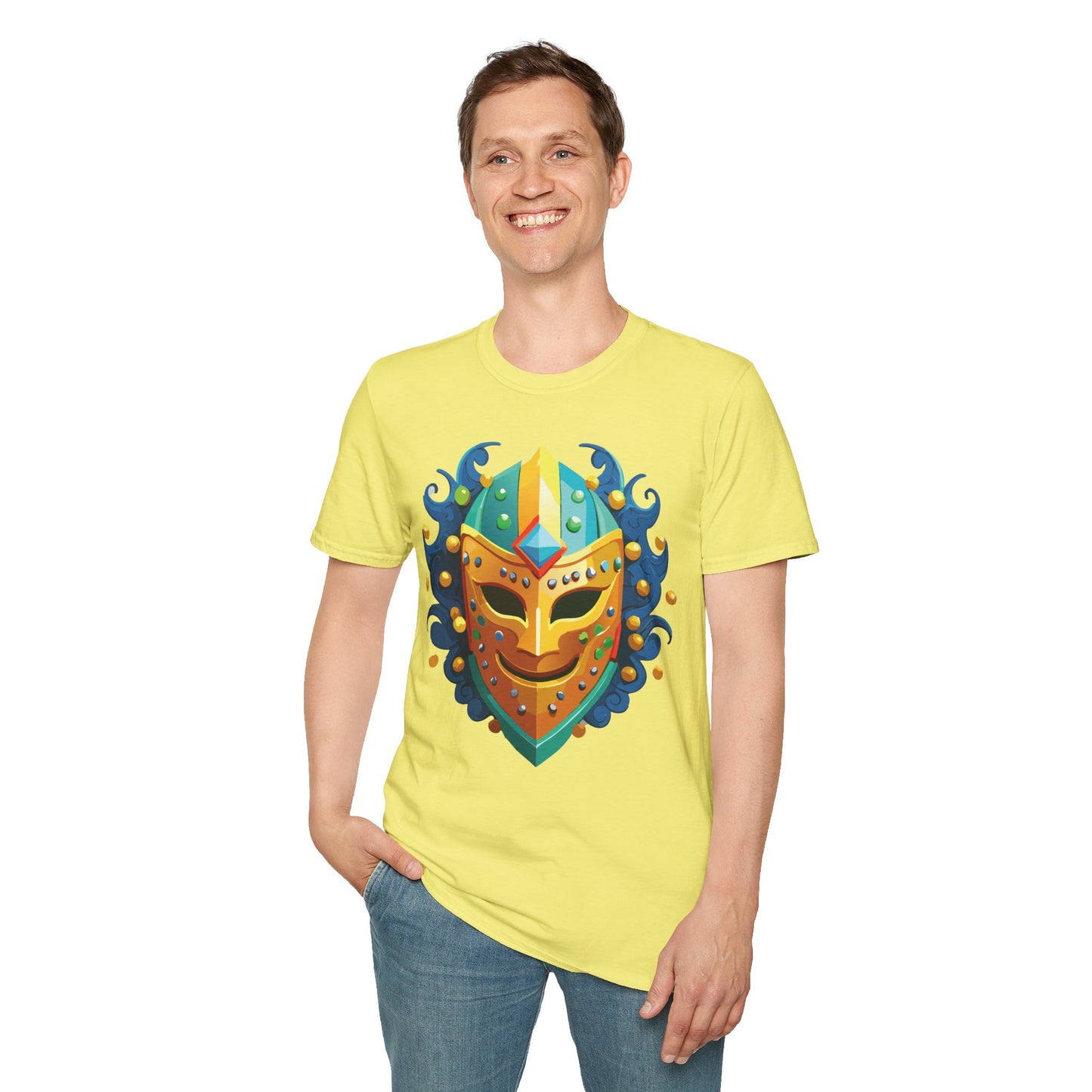 Mask Tee Shirt, Mask Shirt, Shirt with Mask, Masquerade Tees