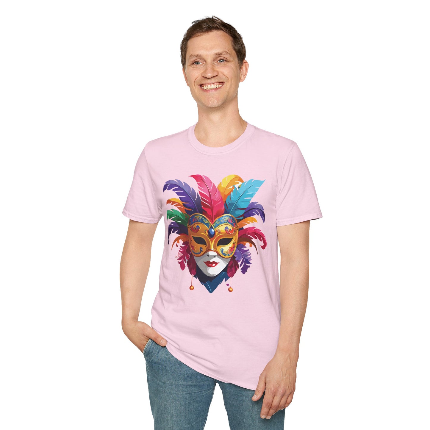 Mask Tee Shirt, Mask Shirt, Shirt with Mask, Masquerade Tees
