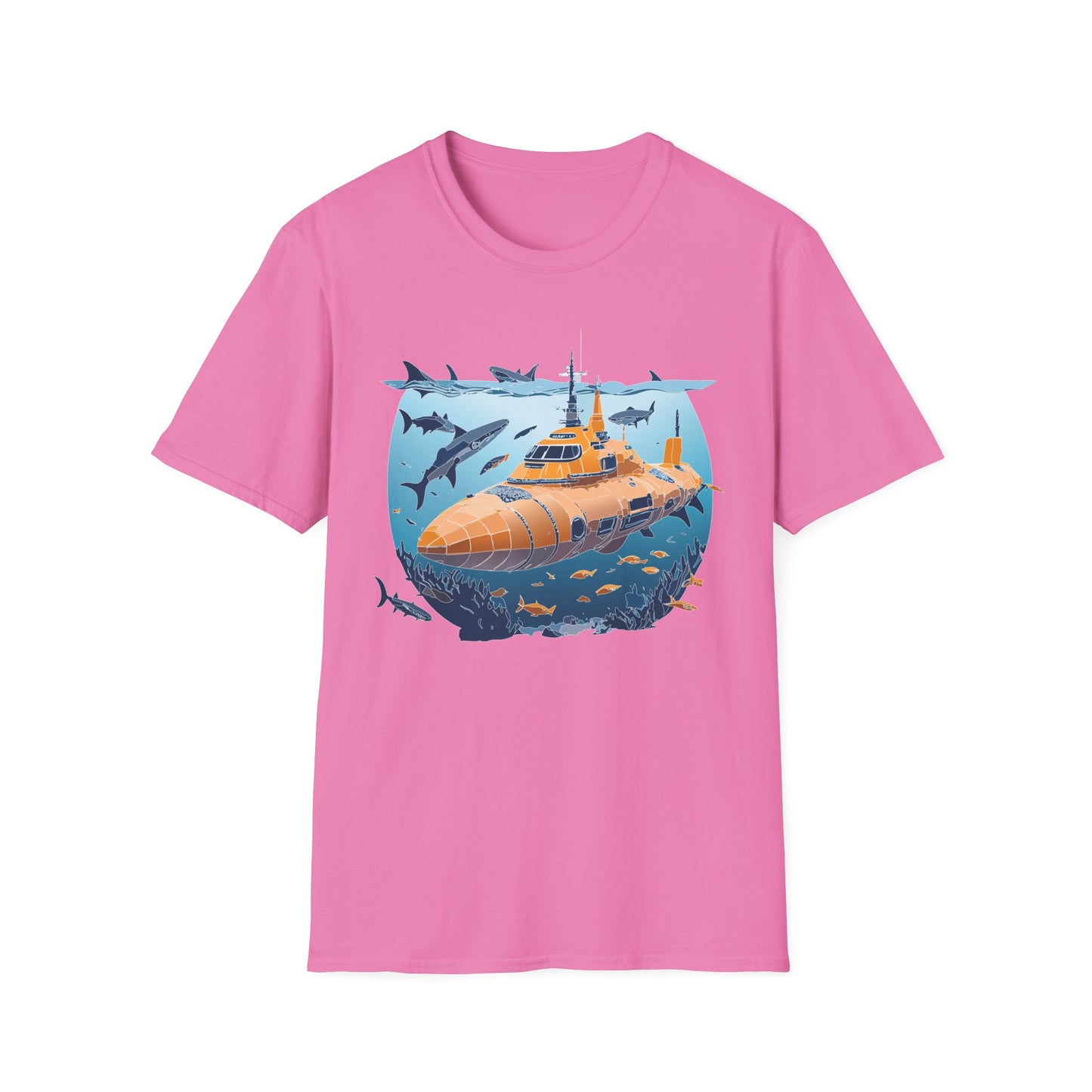 Ocean Tee Shirt, Ocean Shirt, Shirt with Ocean, U boat Tees, Shirt with U-Boat