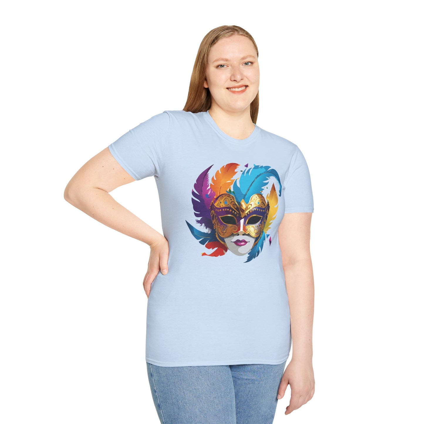 Mask Tee Shirt, Mask Shirt, Shirt with Mask, Masquerade Tees