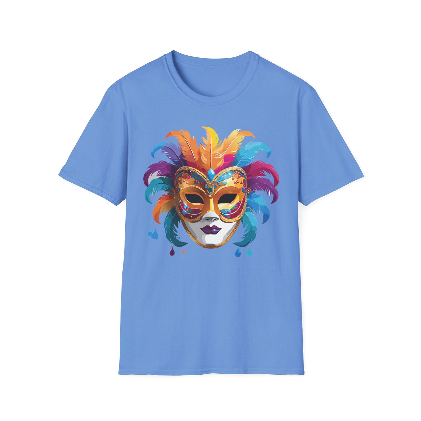 Mask Tee Shirt, Mask Shirt, Shirt with Mask, Masquerade Tees