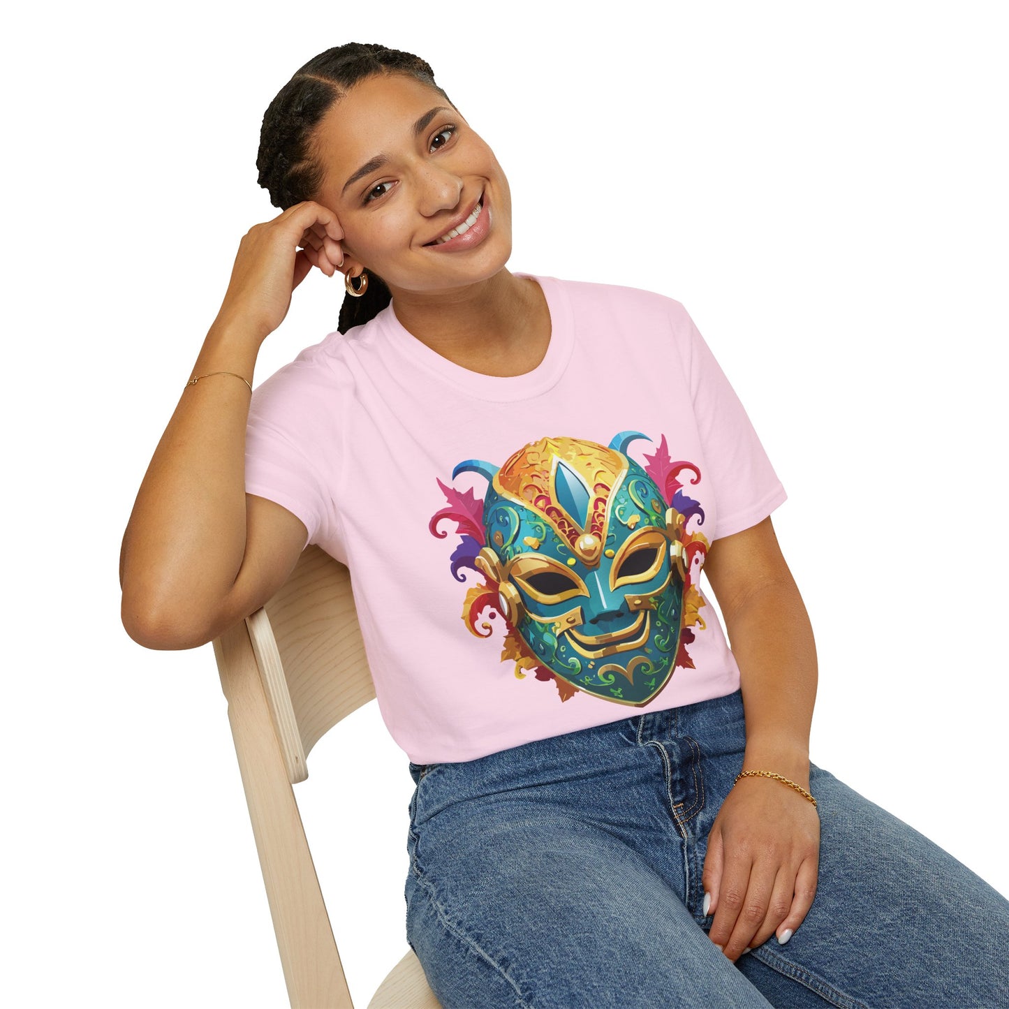 Mask Tee Shirt, Mask Shirt, Shirt with Mask, Masquerade Tees