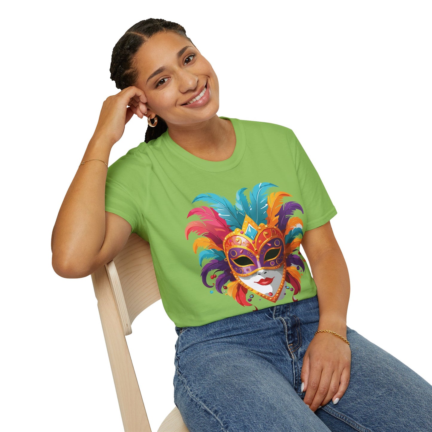 Mask Tee Shirt, Mask Shirt, Shirt with Mask, Masquerade Tees