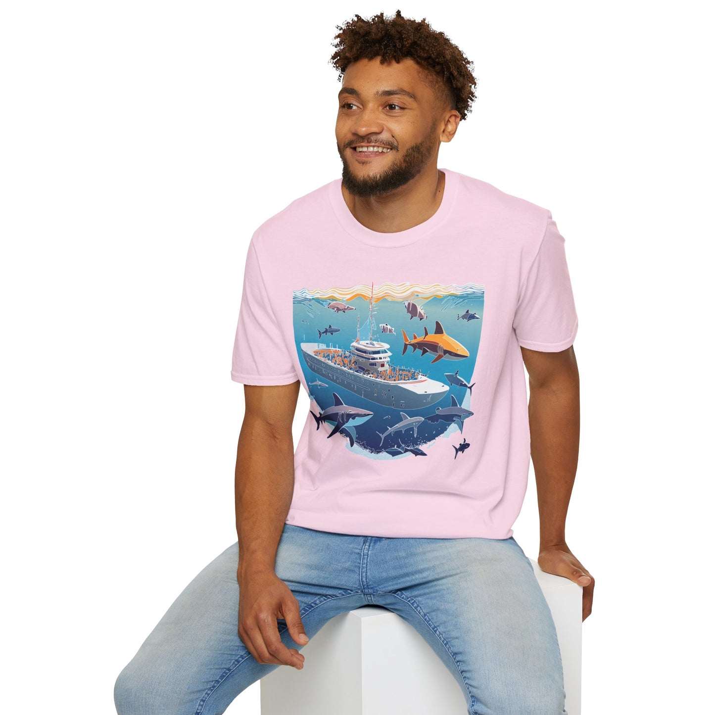 Ocean Tee Shirt, Ocean Shirt, Shirt with Ocean, U boat Tees, Shirt with U-Boat