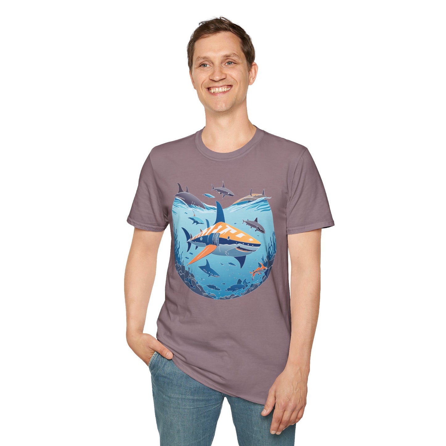 Ocean Tee Shirt, Ocean Shirt, Shirt with Ocean, U boat Tees, Shirt with U-Boat