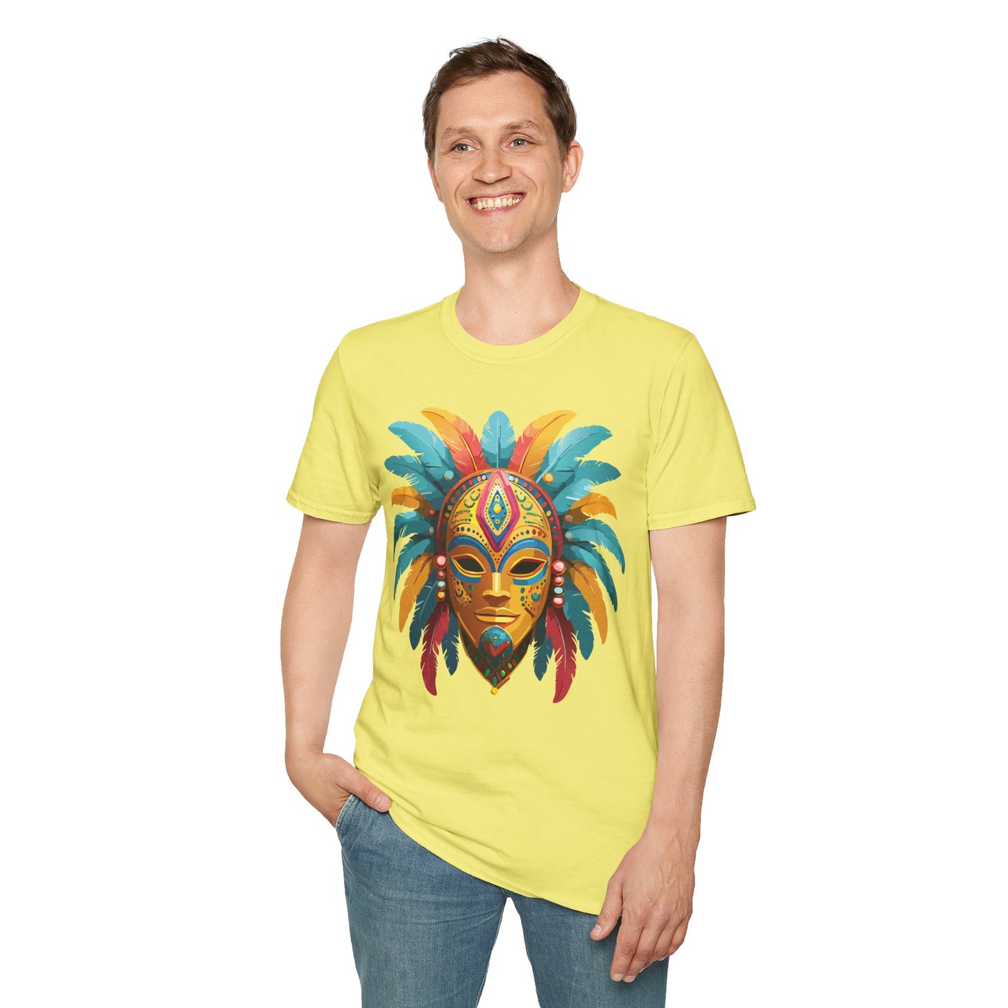 Mask Tee Shirt, Mask Shirt, Shirt with Mask, Masquerade Tees