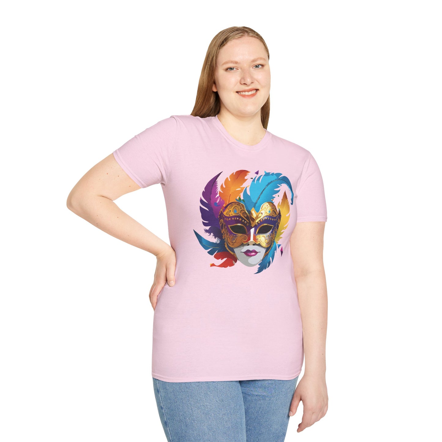 Mask Tee Shirt, Mask Shirt, Shirt with Mask, Masquerade Tees
