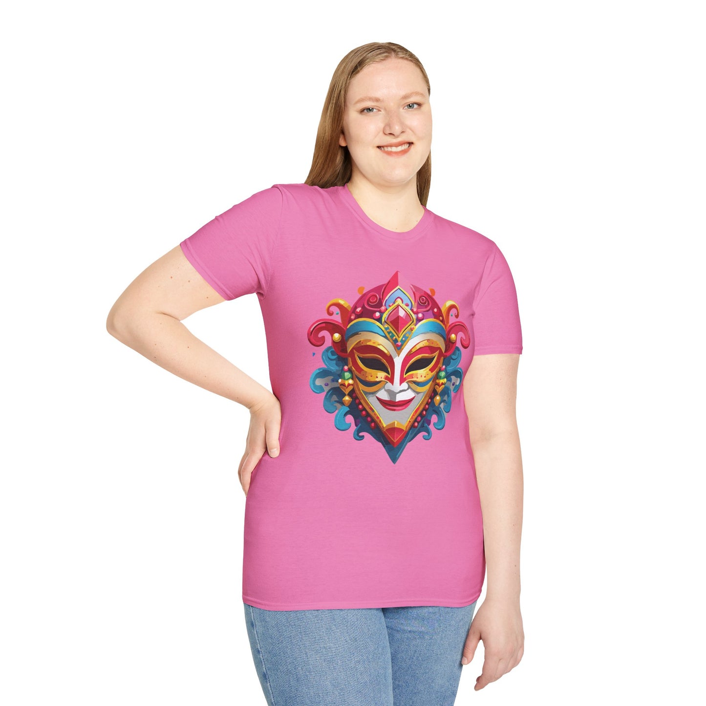 Mask Tee Shirt, Mask Shirt, Shirt with Mask, Masquerade Tees