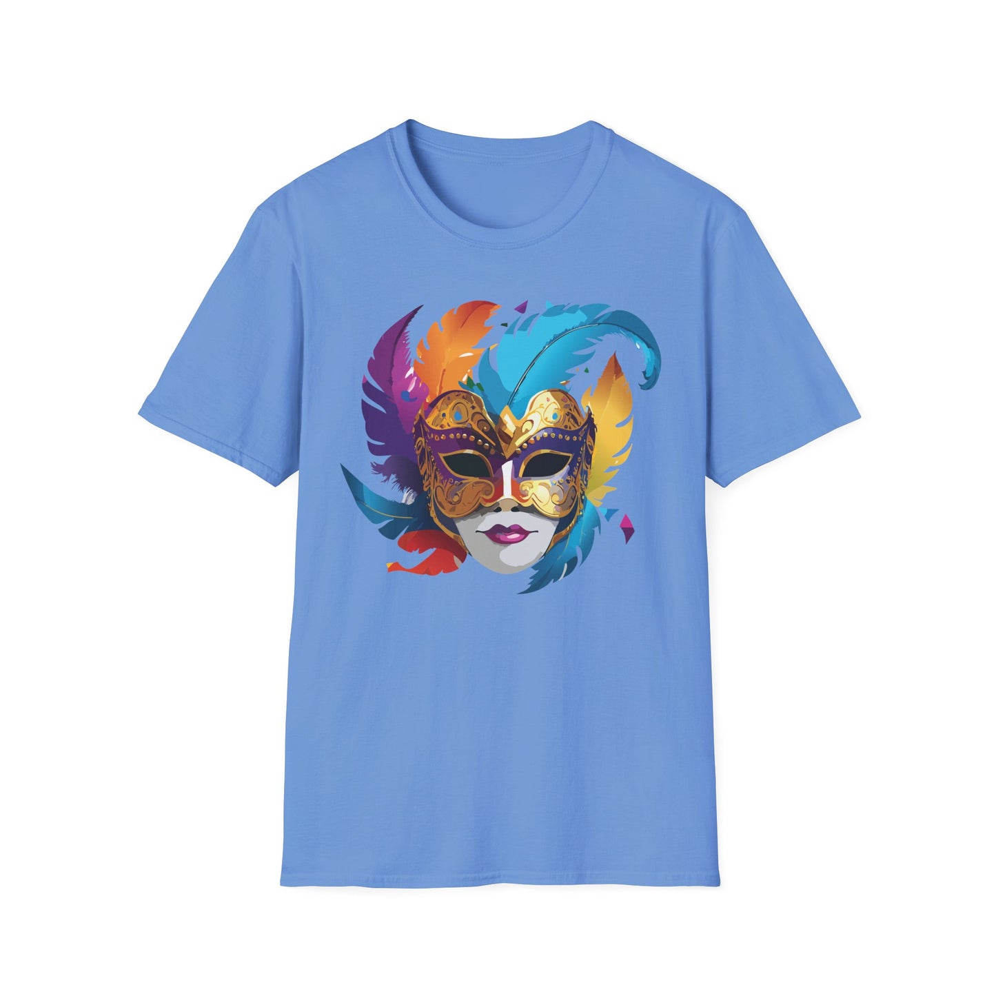 Mask Tee Shirt, Mask Shirt, Shirt with Mask, Masquerade Tees