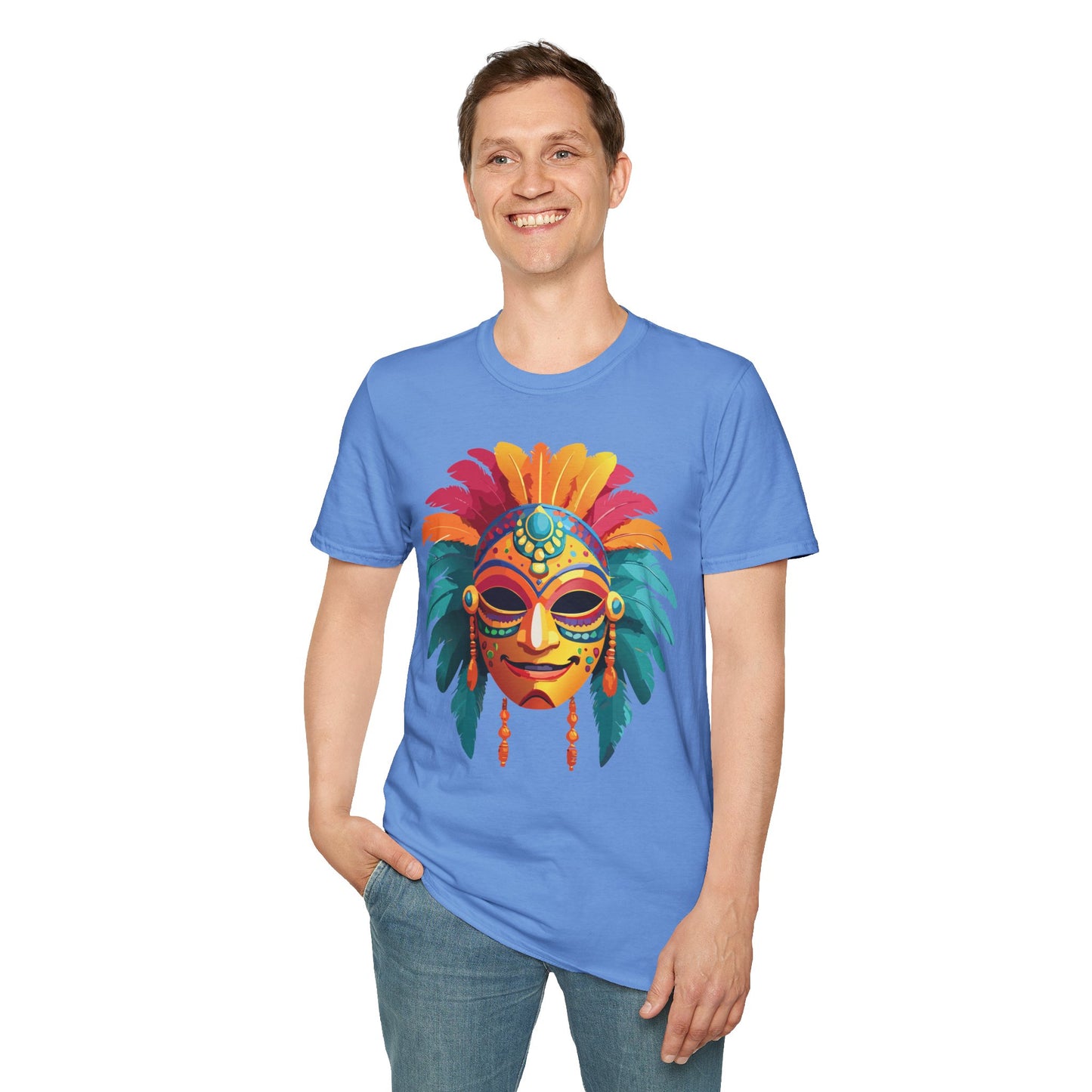 Mask Tee Shirt, Mask Shirt, Shirt with Mask, Masquerade Tees