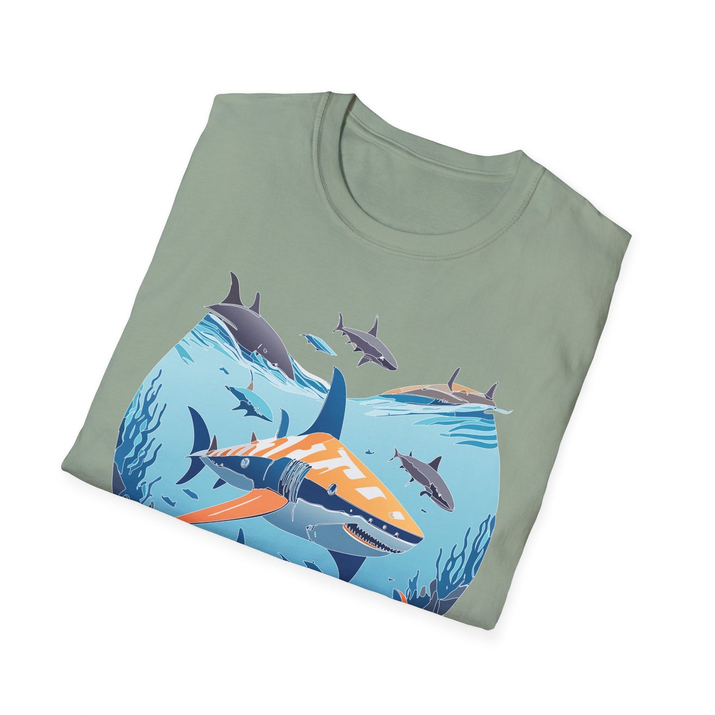Ocean Tee Shirt, Ocean Shirt, Shirt with Ocean, U boat Tees, Shirt with U-Boat