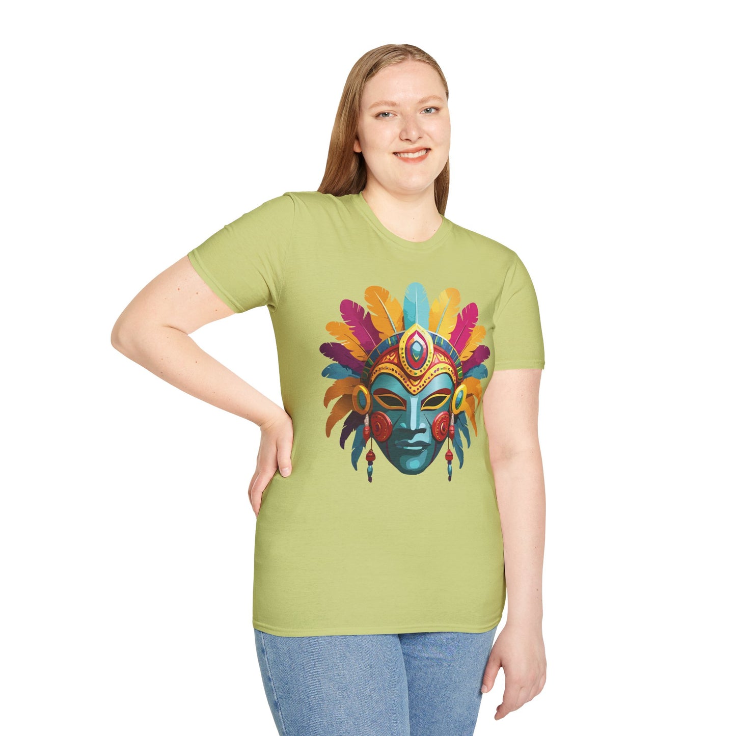Mask Tee Shirt, Mask Shirt, Shirt with Mask, Masquerade Tees
