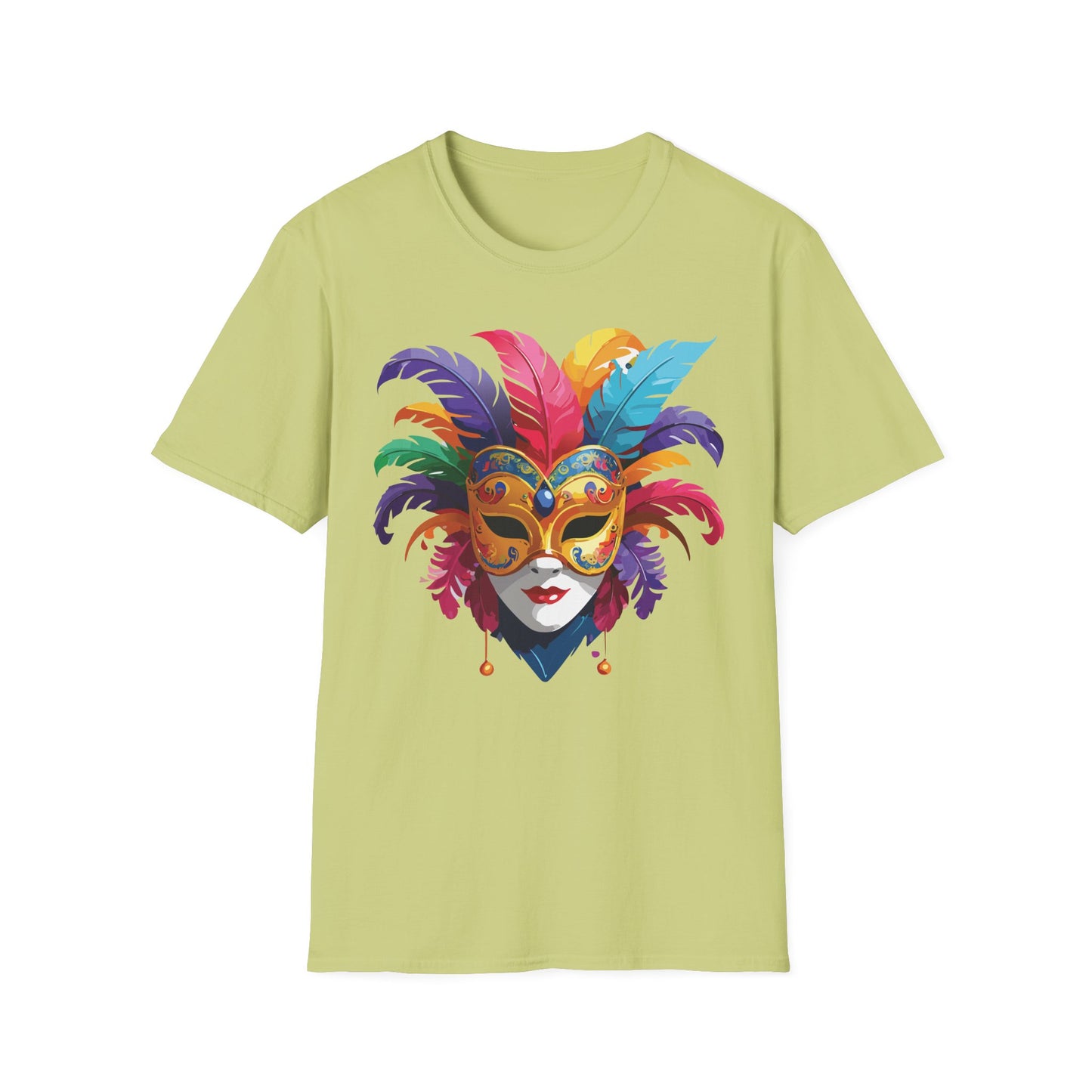 Mask Tee Shirt, Mask Shirt, Shirt with Mask, Masquerade Tees