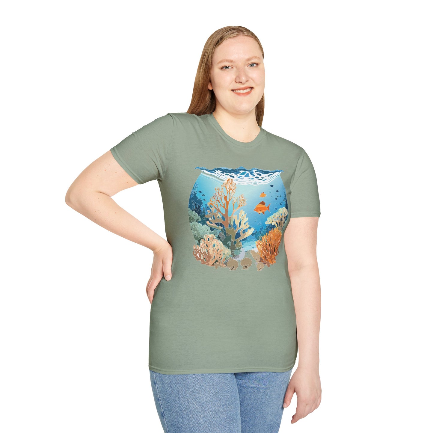 Ocean Tee Shirt, Ocean Shirt, Shirt with Ocean, U boat Tees, Shirt with U-Boat