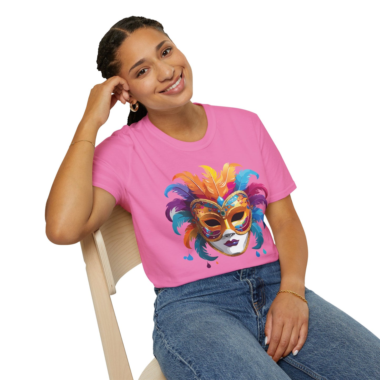 Mask Tee Shirt, Mask Shirt, Shirt with Mask, Masquerade Tees