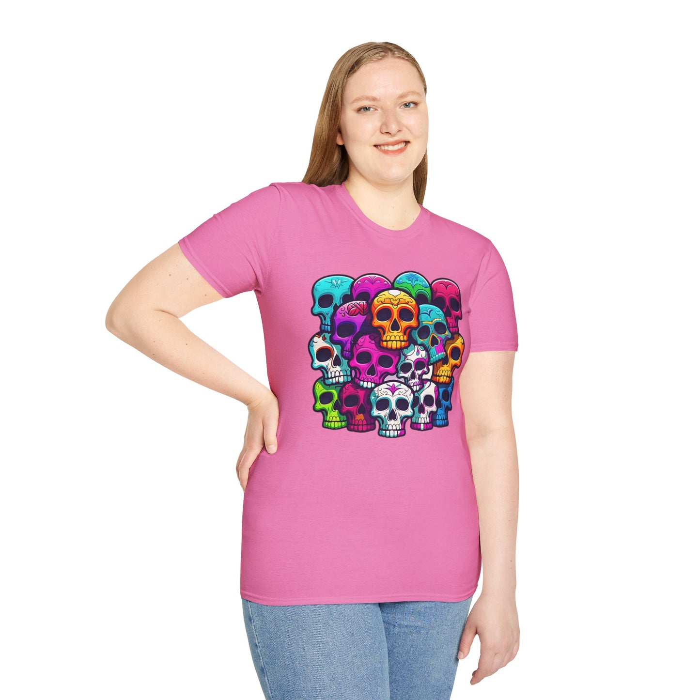 Skull Tee Shirt, Skeleton Shirt, Shirt with Skull, Shirt with Skeleton