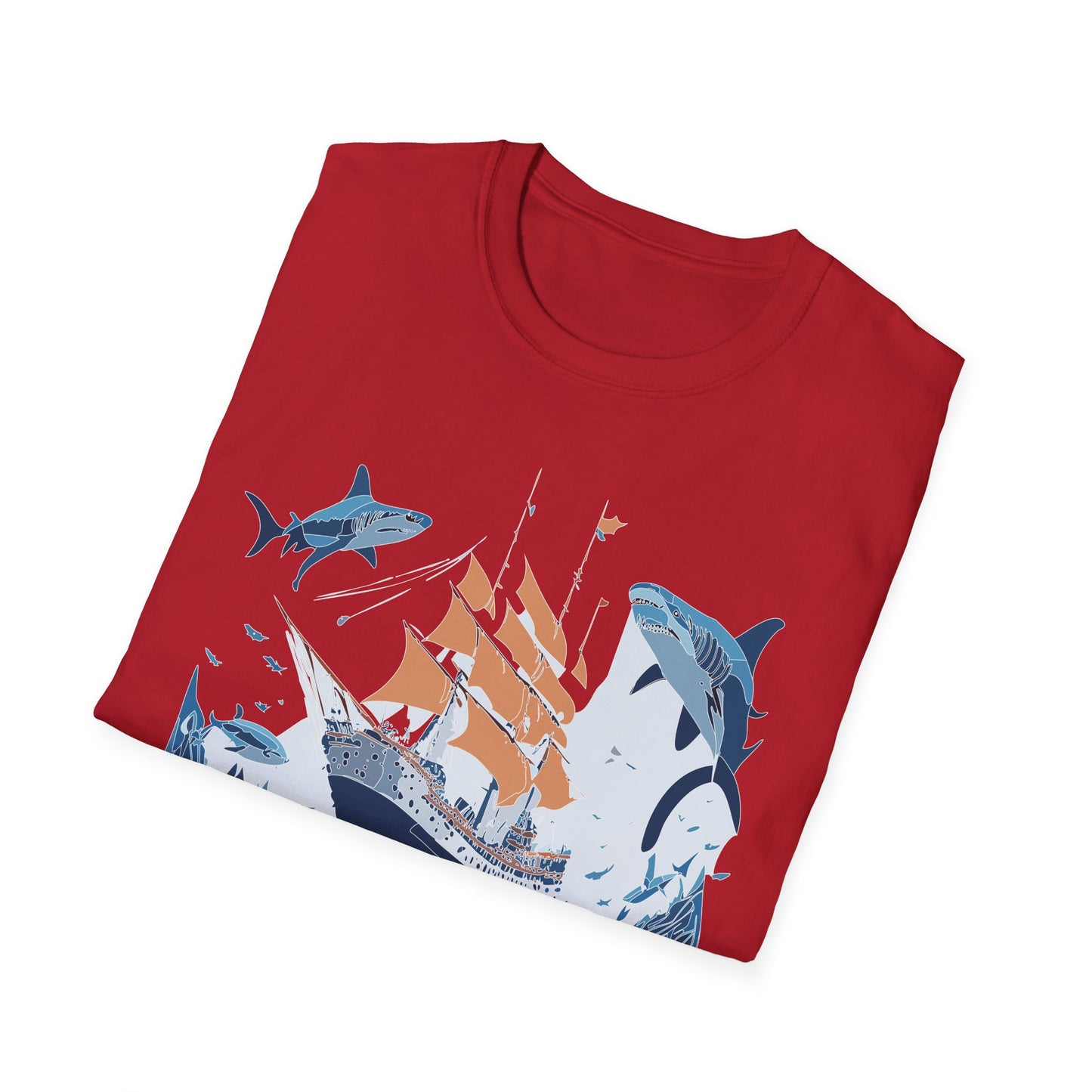 Ocean Tee Shirt, Ocean Shirt, Shirt with Ocean, U boat Tees, Shirt with U-Boat
