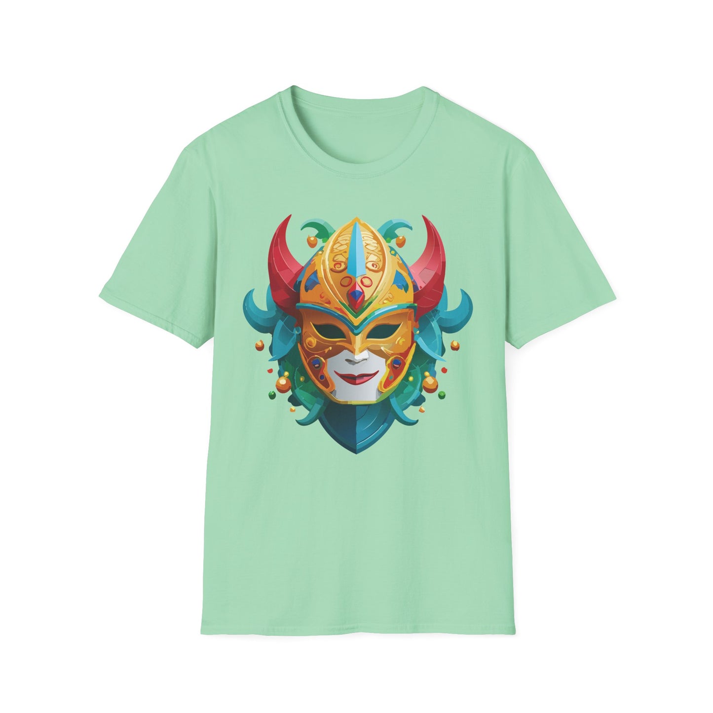 Mask Tee Shirt, Mask Shirt, Shirt with Mask, Masquerade Tees