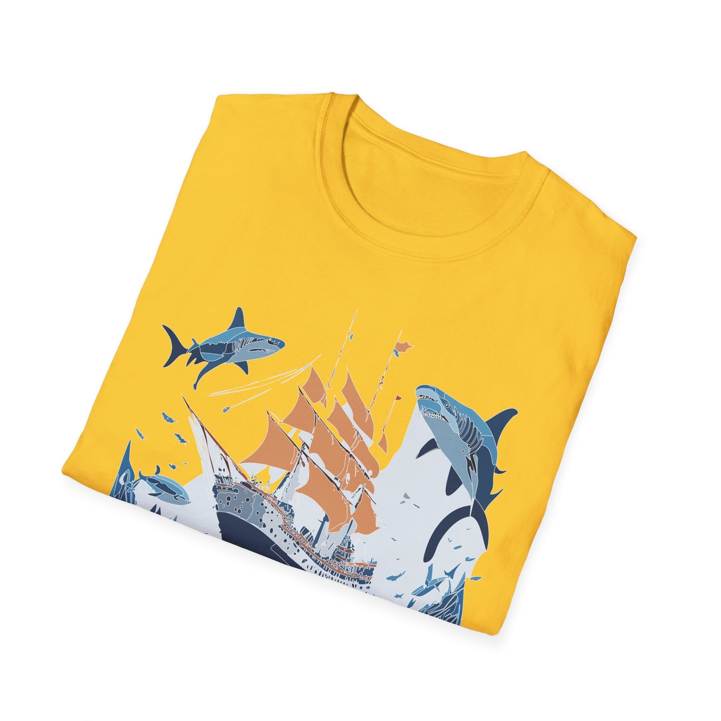 Ocean Tee Shirt, Ocean Shirt, Shirt with Ocean, U boat Tees, Shirt with U-Boat