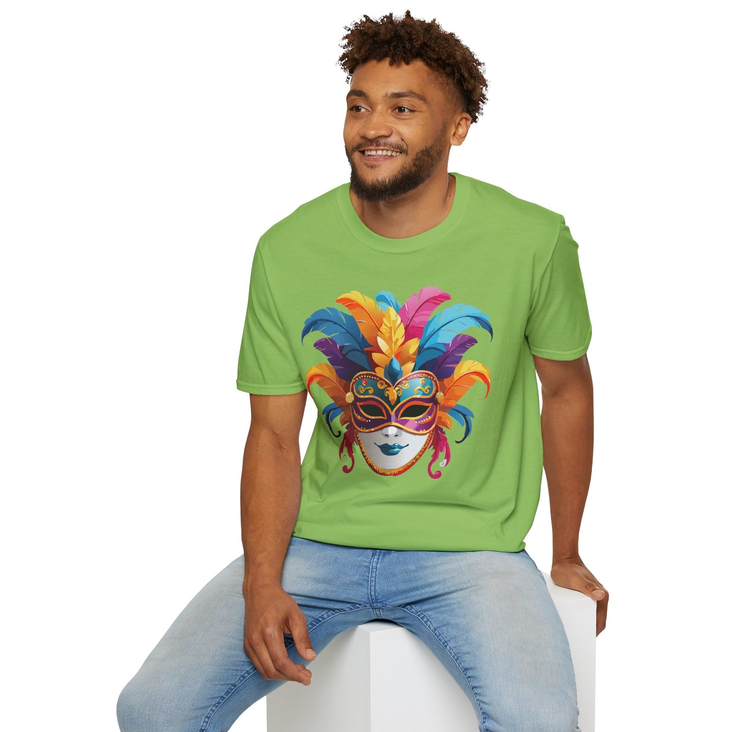 Mask Tee Shirt, Mask Shirt, Shirt with Mask, Masquerade Tees