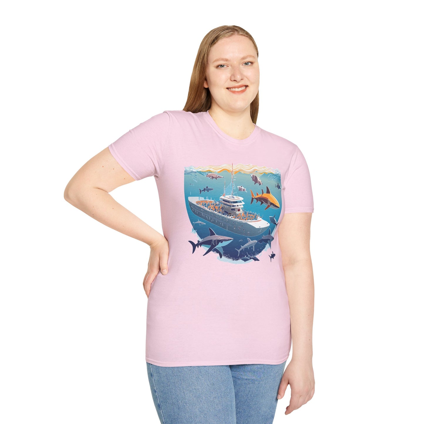 Ocean Tee Shirt, Ocean Shirt, Shirt with Ocean, U boat Tees, Shirt with U-Boat