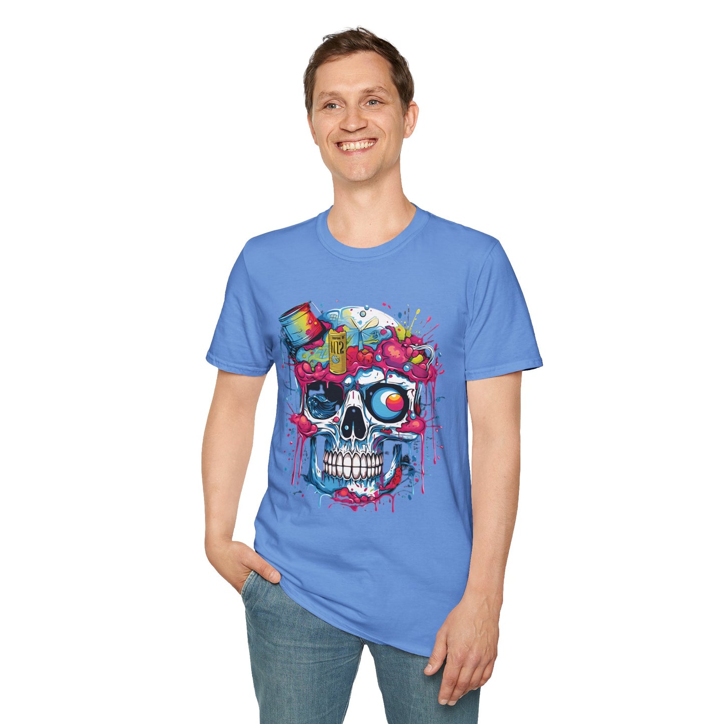 Skull Tee Shirt, Skeleton Shirt, Shirt with Skull, Shirt with Skeleton