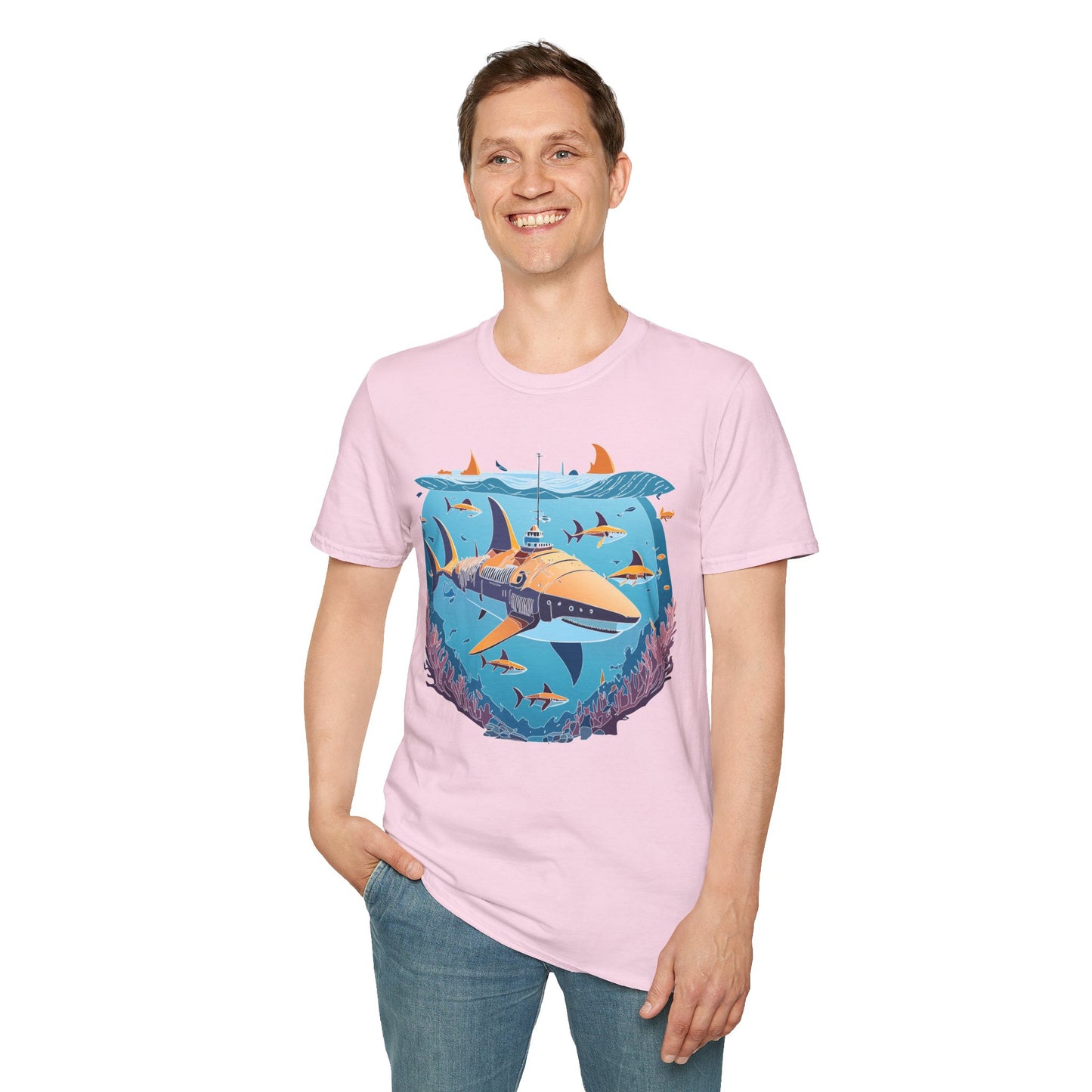 Ocean Tee Shirt, Ocean Shirt, Shirt with Ocean, U boat Tees, Shirt with U-Boat