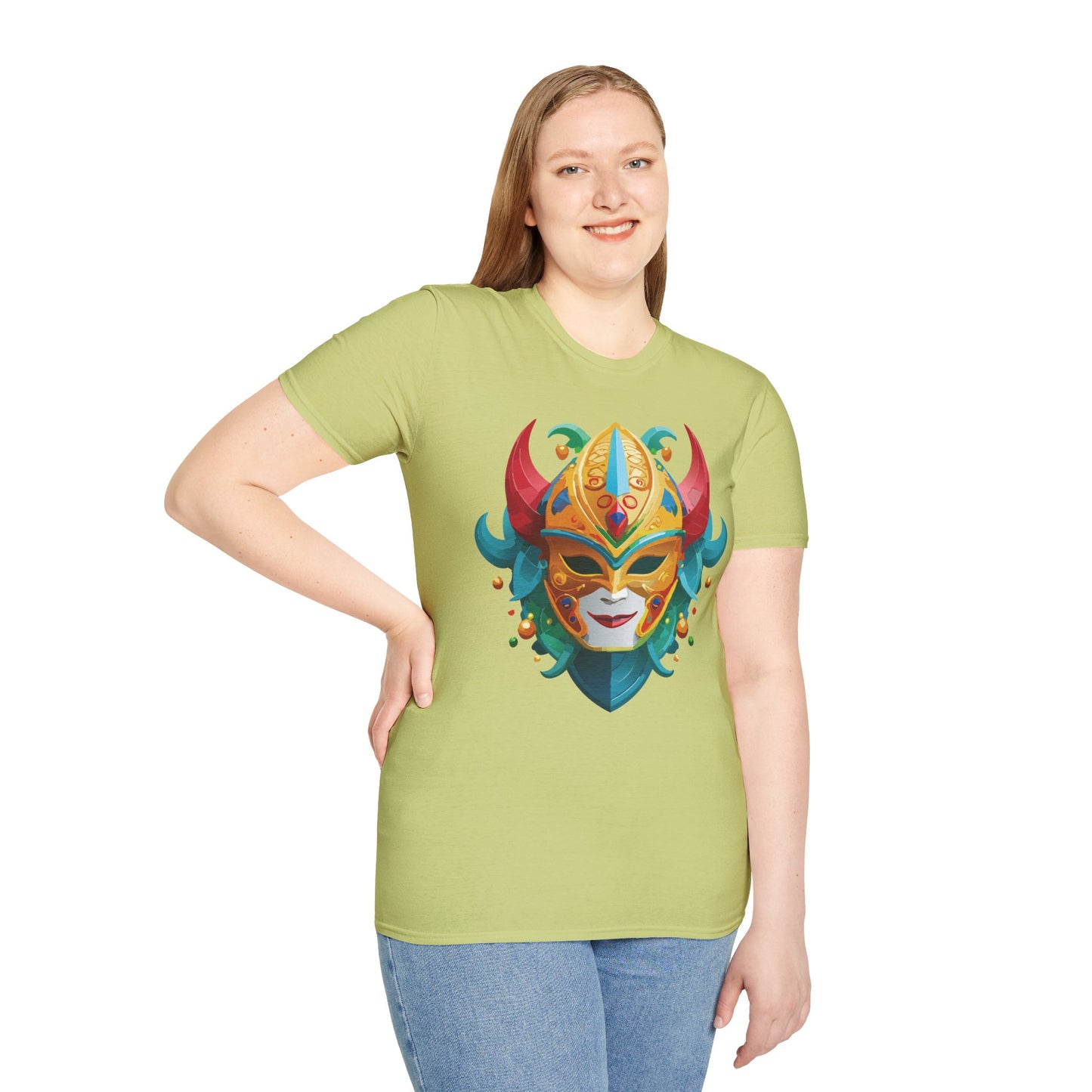Mask Tee Shirt, Mask Shirt, Shirt with Mask, Masquerade Tees