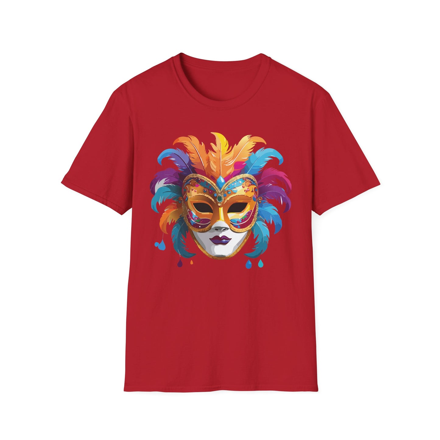 Mask Tee Shirt, Mask Shirt, Shirt with Mask, Masquerade Tees