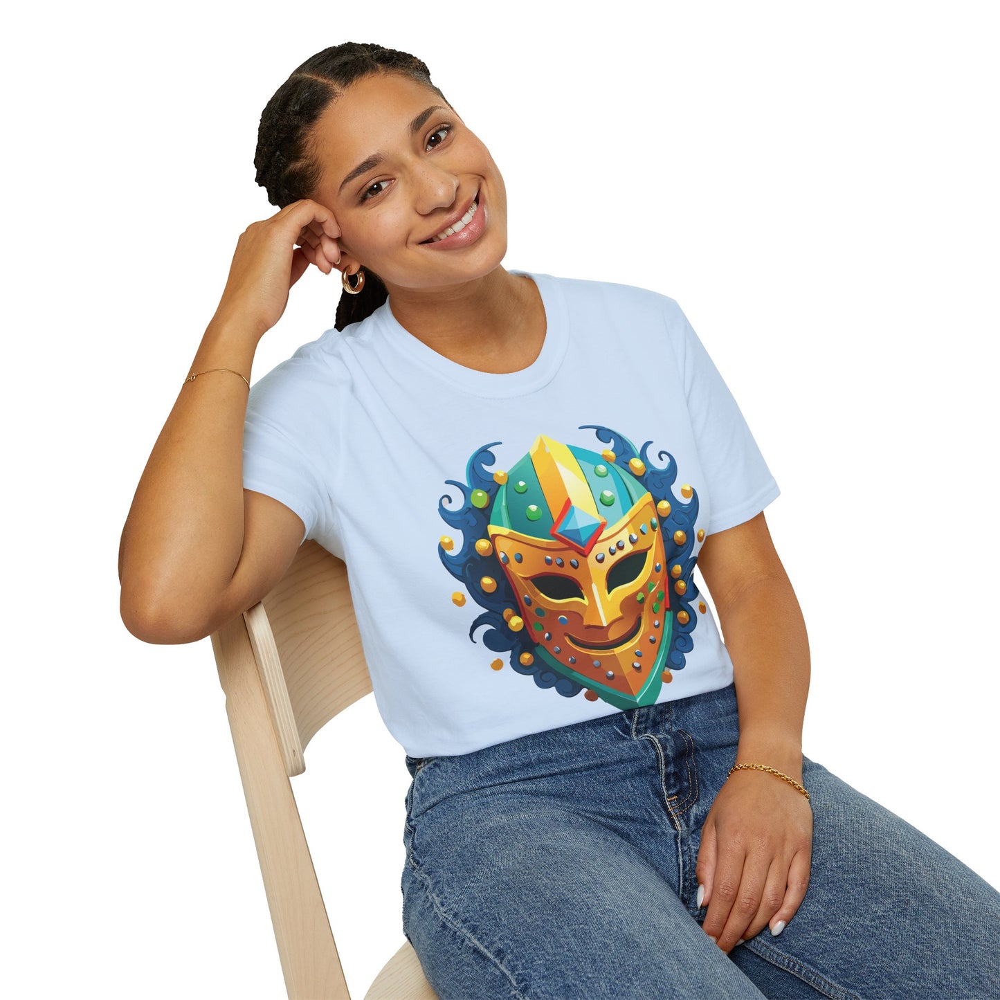 Mask Tee Shirt, Mask Shirt, Shirt with Mask, Masquerade Tees