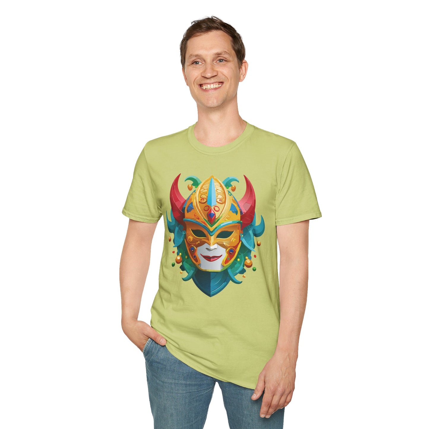 Mask Tee Shirt, Mask Shirt, Shirt with Mask, Masquerade Tees