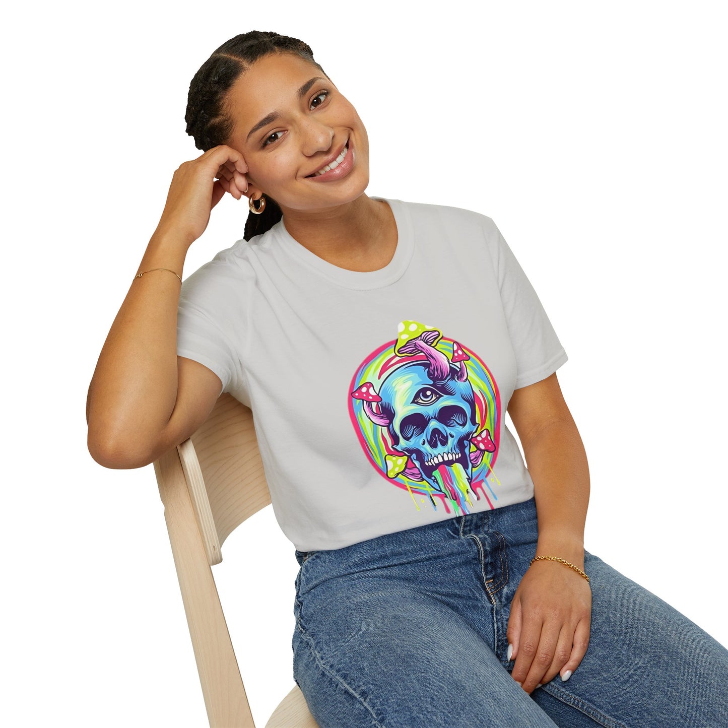 Skull Tee Shirt, Skeleton Shirt, Shirt with Skull, Shirt with Skeleton