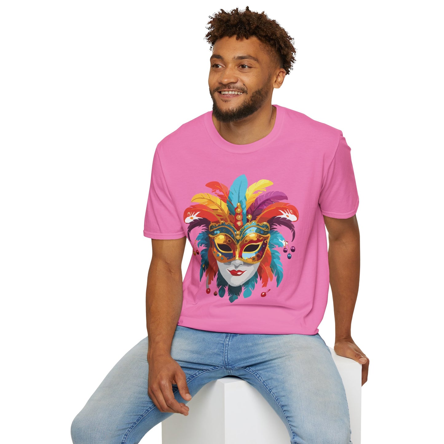 Mask Tee Shirt, Mask Shirt, Shirt with Mask, Masquerade Tees