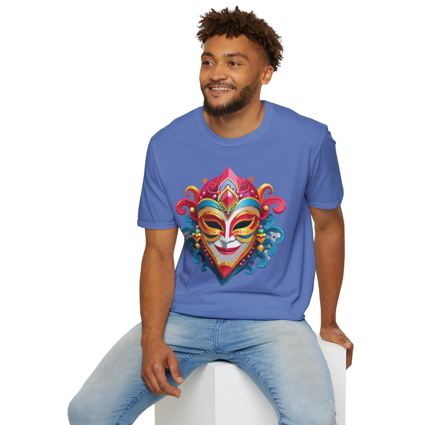 Mask Tee Shirt, Mask Shirt, Shirt with Mask, Masquerade Tees