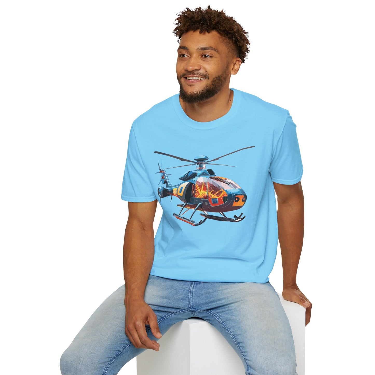 Chopper Shirt, Helicopter Shirt, Shirt with Helicopter, T Shirt with Chopper
