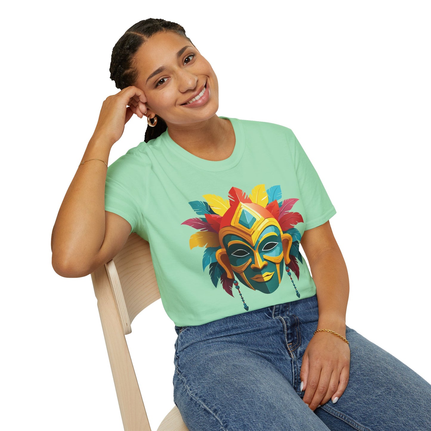 Mask Tee Shirt, Mask Shirt, Shirt with Mask, Masquerade Tees