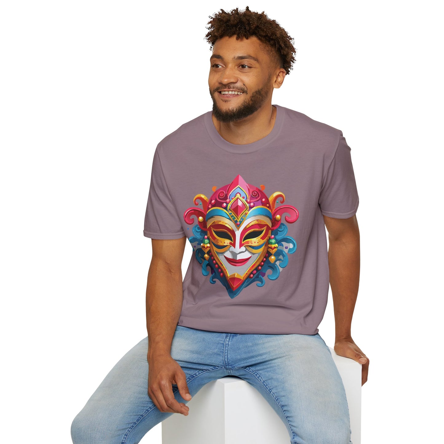 Mask Tee Shirt, Mask Shirt, Shirt with Mask, Masquerade Tees