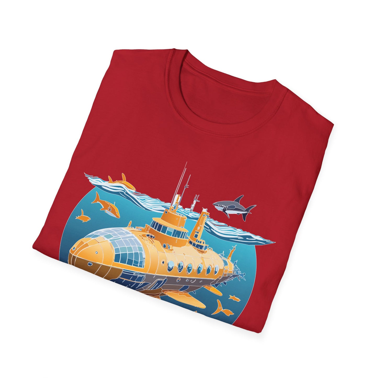 Ocean Tee Shirt, Ocean Shirt, Shirt with Ocean, U boat Tees, Shirt with U-Boat