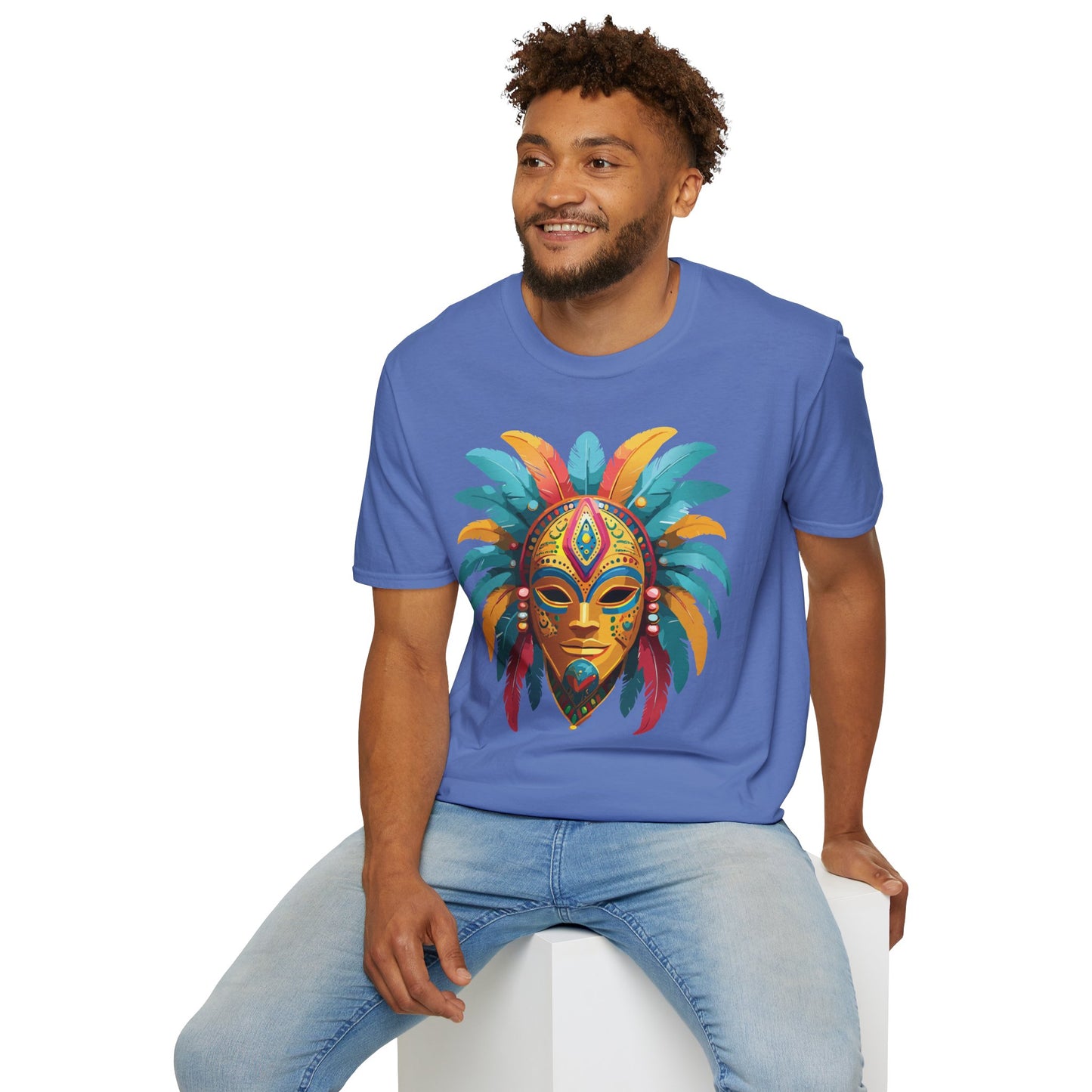 Mask Tee Shirt, Mask Shirt, Shirt with Mask, Masquerade Tees