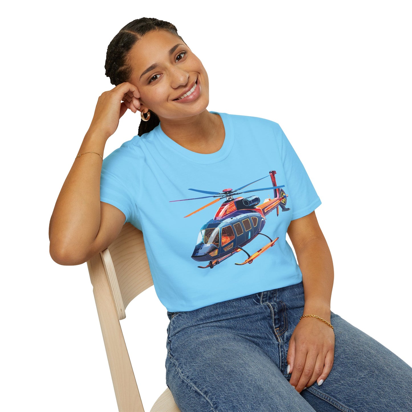 Chopper Shirt, Helicopter Shirt, Shirt with Helicopter, T Shirt with Chopper